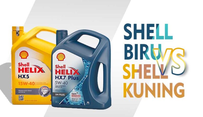 Perbedaan Oli Shell Biru dan Kuning